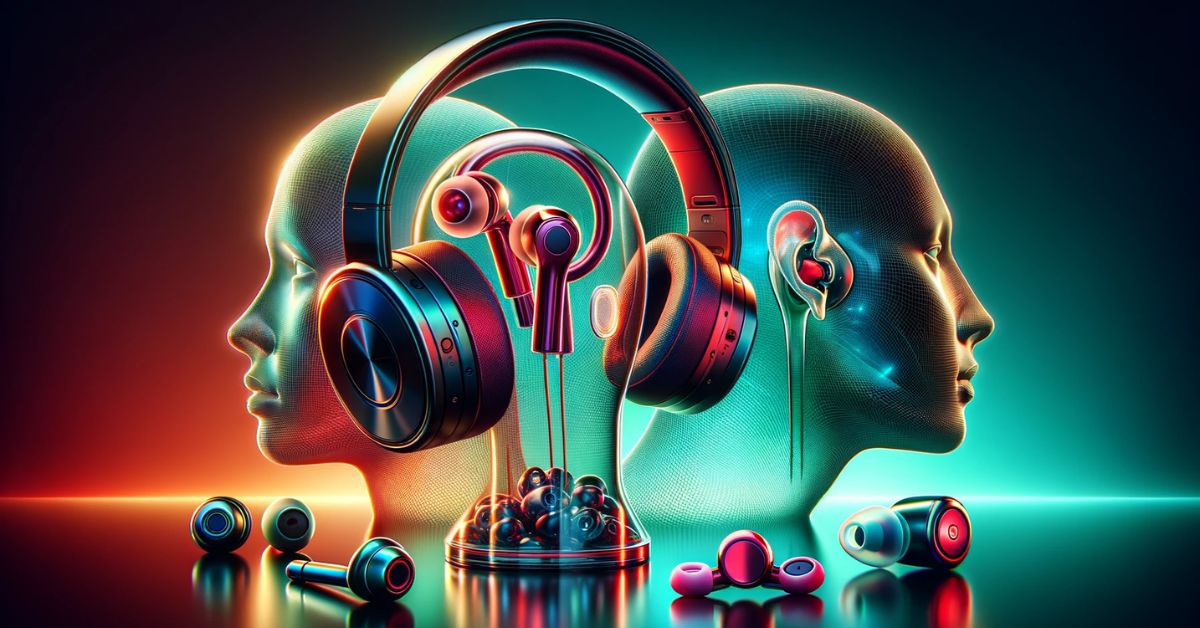 Forskellige typer høretelefoner